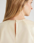 patou square shoulder top organic angora cream on figure back