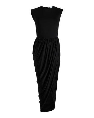 patou Open Back Dress black