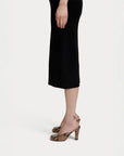 rachel comey Malta Mule brown snake print on figure side