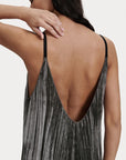 rachel comey namur dress gunmetal grey on figure back