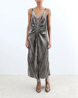 rachel comey namur dress gunmetal grey on figure front