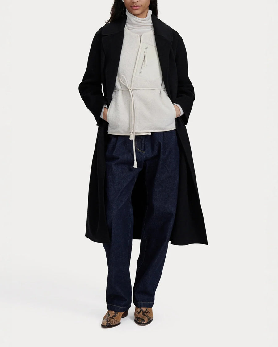 rachel comey axel coat black on figure front