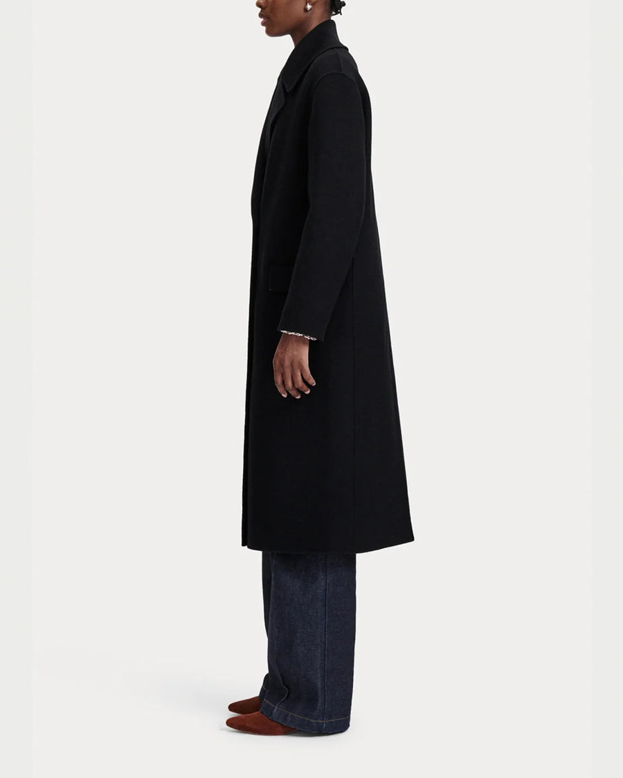 rachel comey axel coat black on figure side