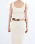 rachel comey Double Wrap Thin Estate Belt bronze on figure