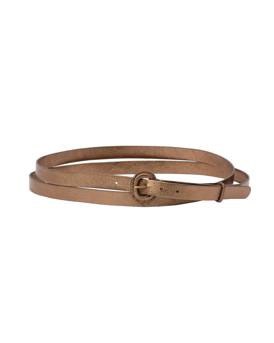 rachel comey Double Wrap Thin Estate Belt bronze