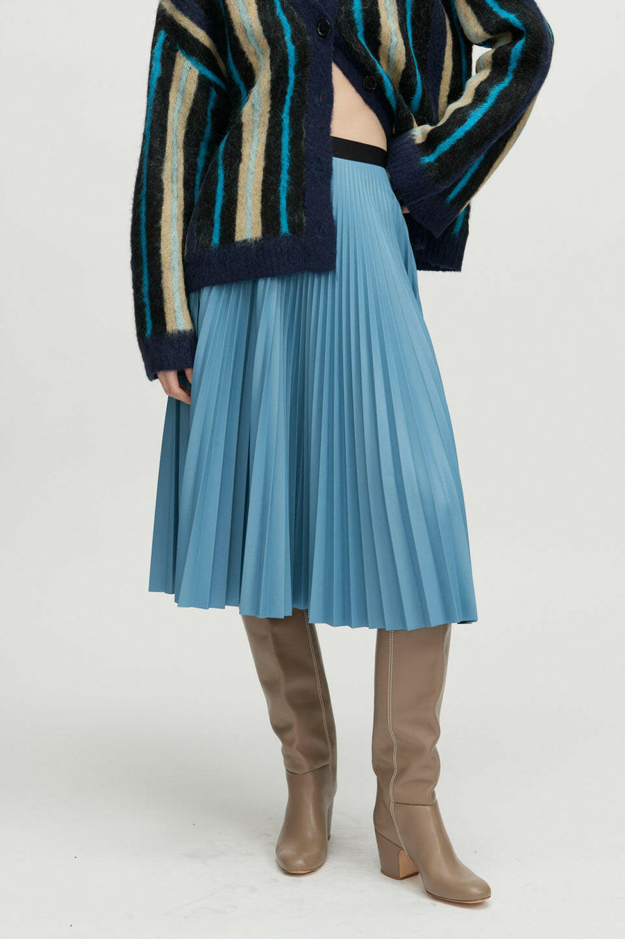 rachel comey larni skirt blue figure front