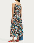 rachel comey marika dress blue floral on figure back