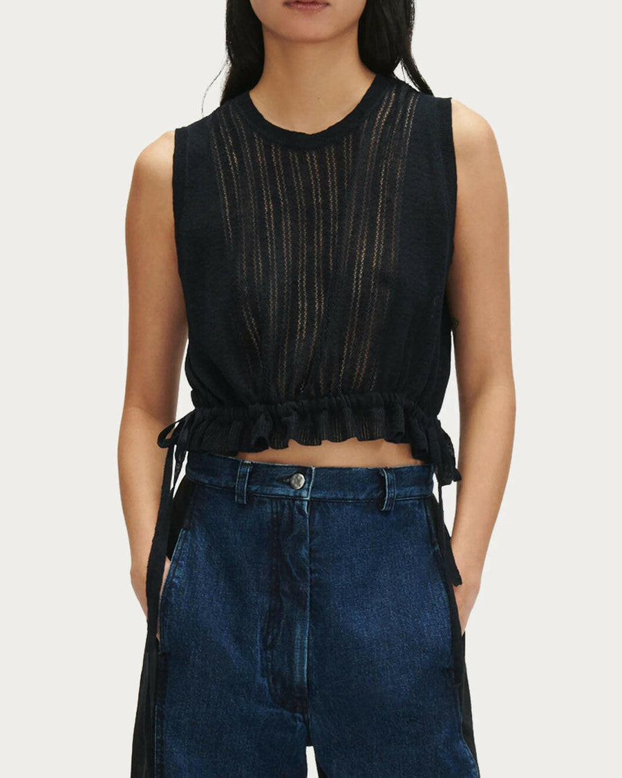 rachel comey new aires top black on figure front