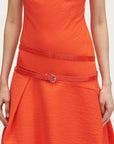 rachel comey ryde belt traffic red on figure