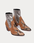 rachel comey Winnie Boot latte snake print pair side