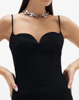 rachel gilbert loren gown black figure detail