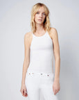 redone ribbed tank white figure front