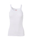 redone ribbed tank white front