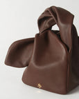 rejina pyo leather Lena Bag Cappucino brown front detail