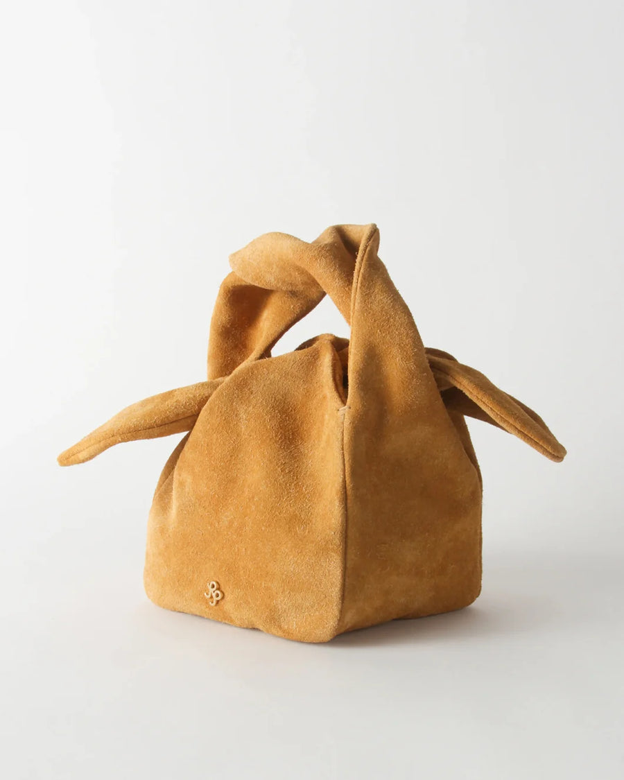 rejina pyo lena bag suede tan side