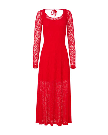 rejina pyo Mila Dress Lace Red