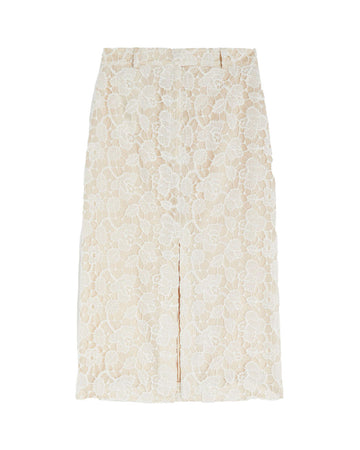 rochas pencil skirt in embroidery front