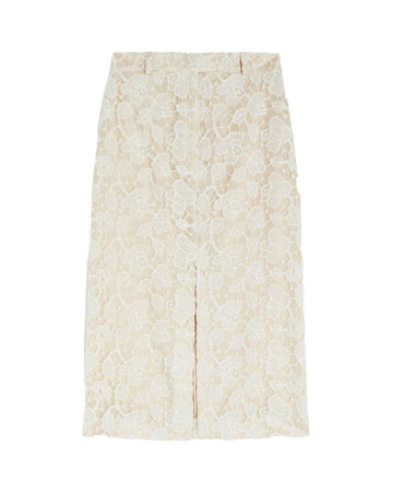 rochas pencil skirt in embroidery front