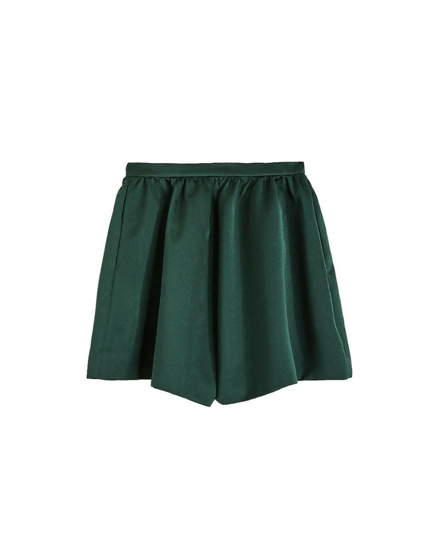 rochas balloon shorts in duchesse green