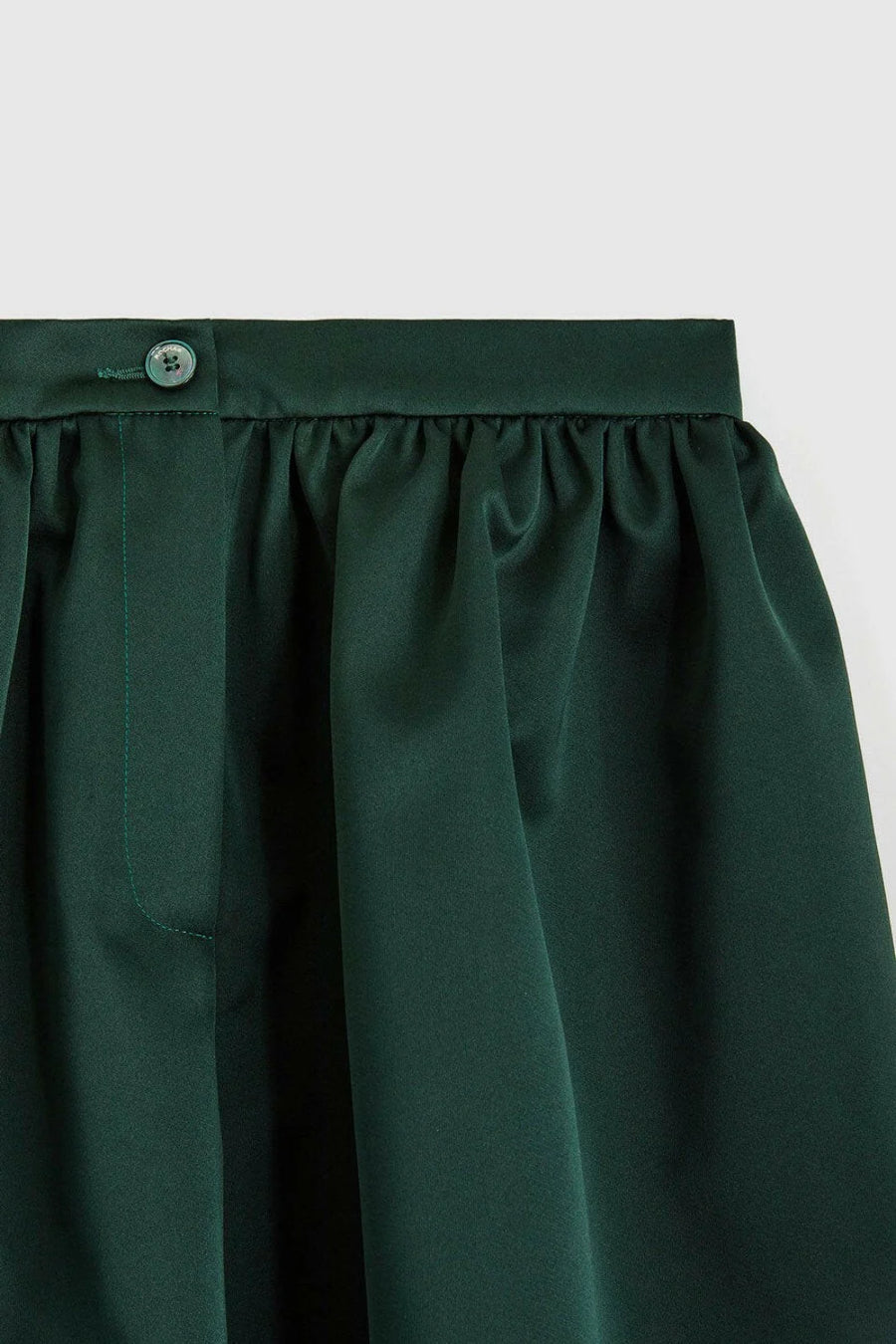 rochas balloon shorts in duchesse green