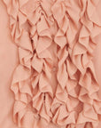 rochas front ruffle shirt pink detail