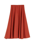 roachas rounded midi skirt red