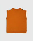 rochas Sleeveless Sweater Orangeade back