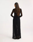 rohe Geometrical Lace Dress black on figure back