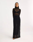 rohe Geometrical Lace Dress black on figure front