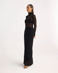 rohe Geometrical Lace Dress black on figure side