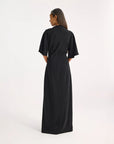 rohe Integrated Twisted Knot Dress black on figure back