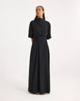 rohe Integrated Twisted Knot Dress black on figure front