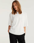 rohe classic t shirt white figure  front