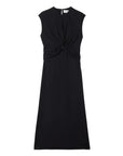 rohe draped dress black