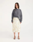 rohe Embellished Handmade Skirt cream on figure front