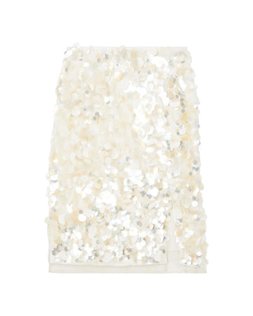 rohe Embellished Handmade Skirt cream