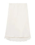 rohe Lace Trimmed Silk Skirt cream
