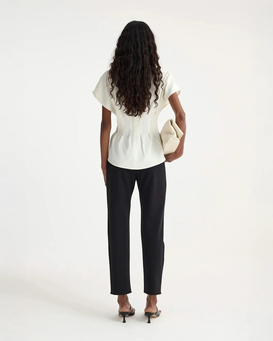 rohe Sculptural Waist Top off white back