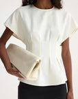 rohe Sculptural Waist Top off white front