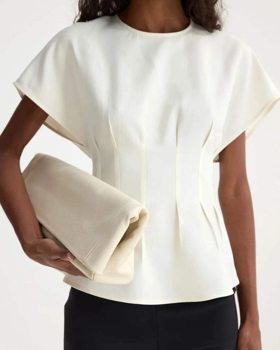 rohe Sculptural Waist Top off white front