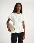 rohe Sculptural Waist Top off white front