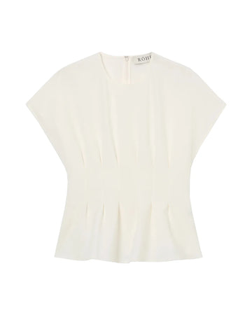 rohe Sculptural Waist Top off white