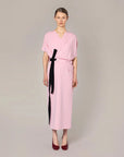 roksanda DESONA DRESS light mauve pink on figure front