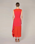 roksanda SIVANNA DRESS sienna red on figure back