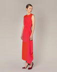 roksanda SIVANNA DRESS sienna red on figure side