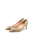 rupert sanderson Osella Crystal Pump gold