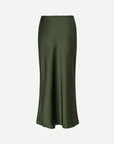 samsoe samsoe Saagneta Long Skirt Forest Night green back