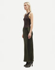 samsoe samsoe Saagneta Long Skirt Forest Night green on figure side