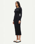 samsoe samsoe Saalexa Midi Dress black on figure side