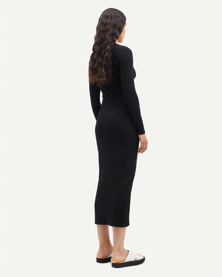 samsoe samsoe Saalexa Midi Dress black on figure back